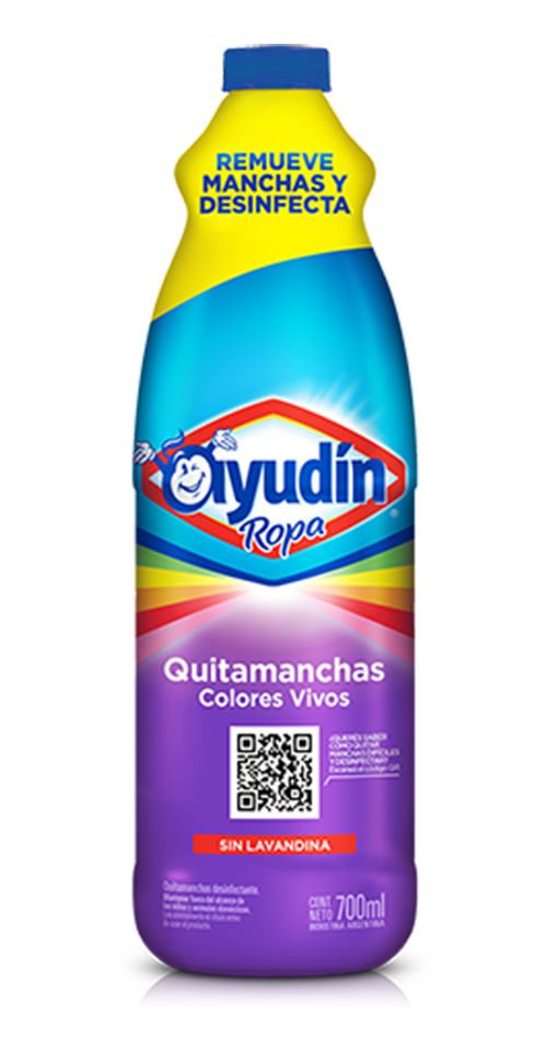 Ayudín® Ropa Quitamanchas Colores Vivos | Clorox Ayudin